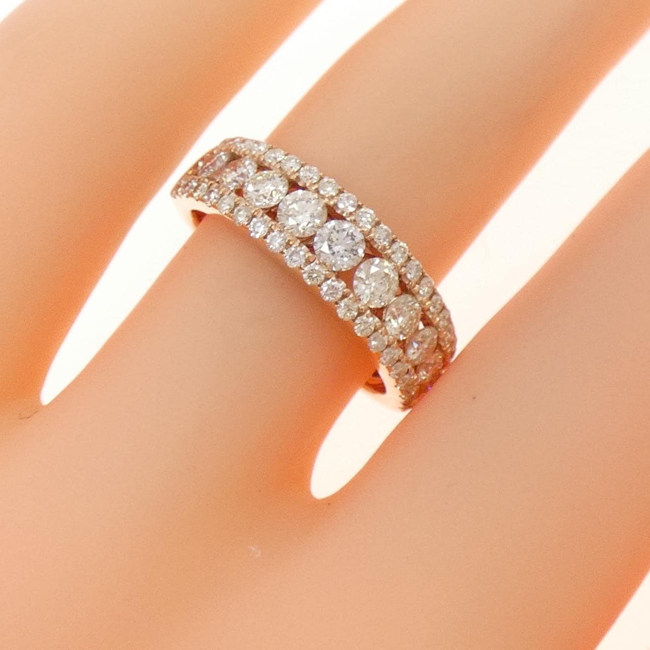 K18PG ダイヤモンド リング 1.00CT