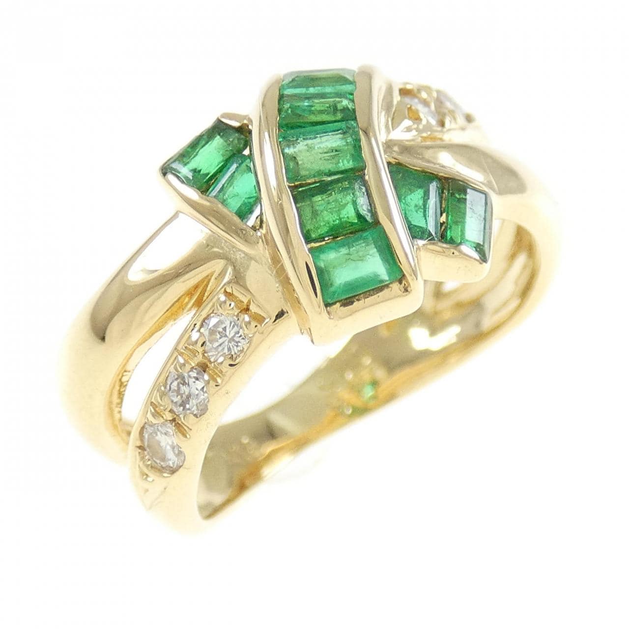 K18YG翡翠戒指0.48CT