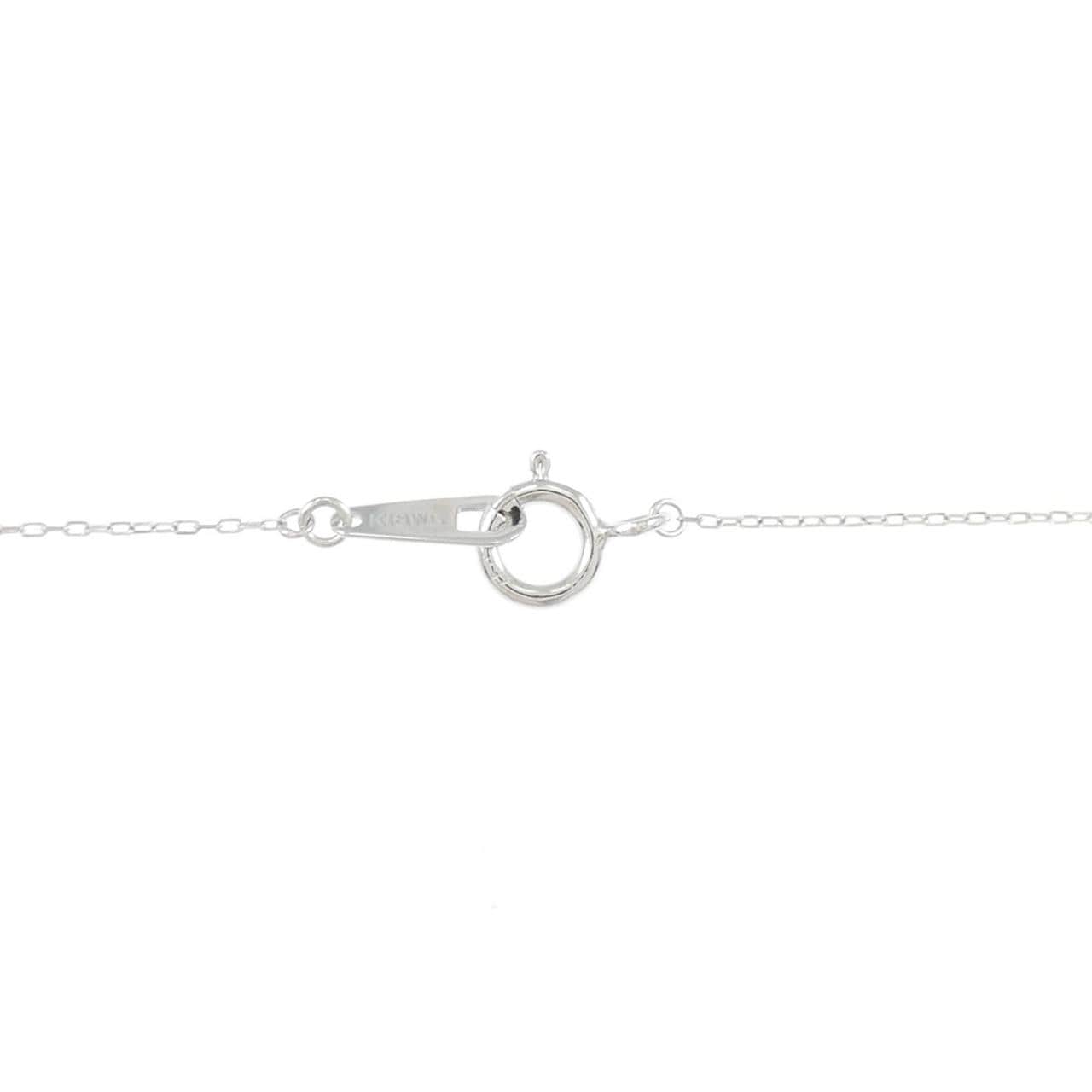 K18WG ハート ダイヤモンド ネックレス 0.10CT
