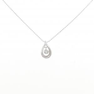 K18WG ダイヤモンド ネックレス 0.05CT