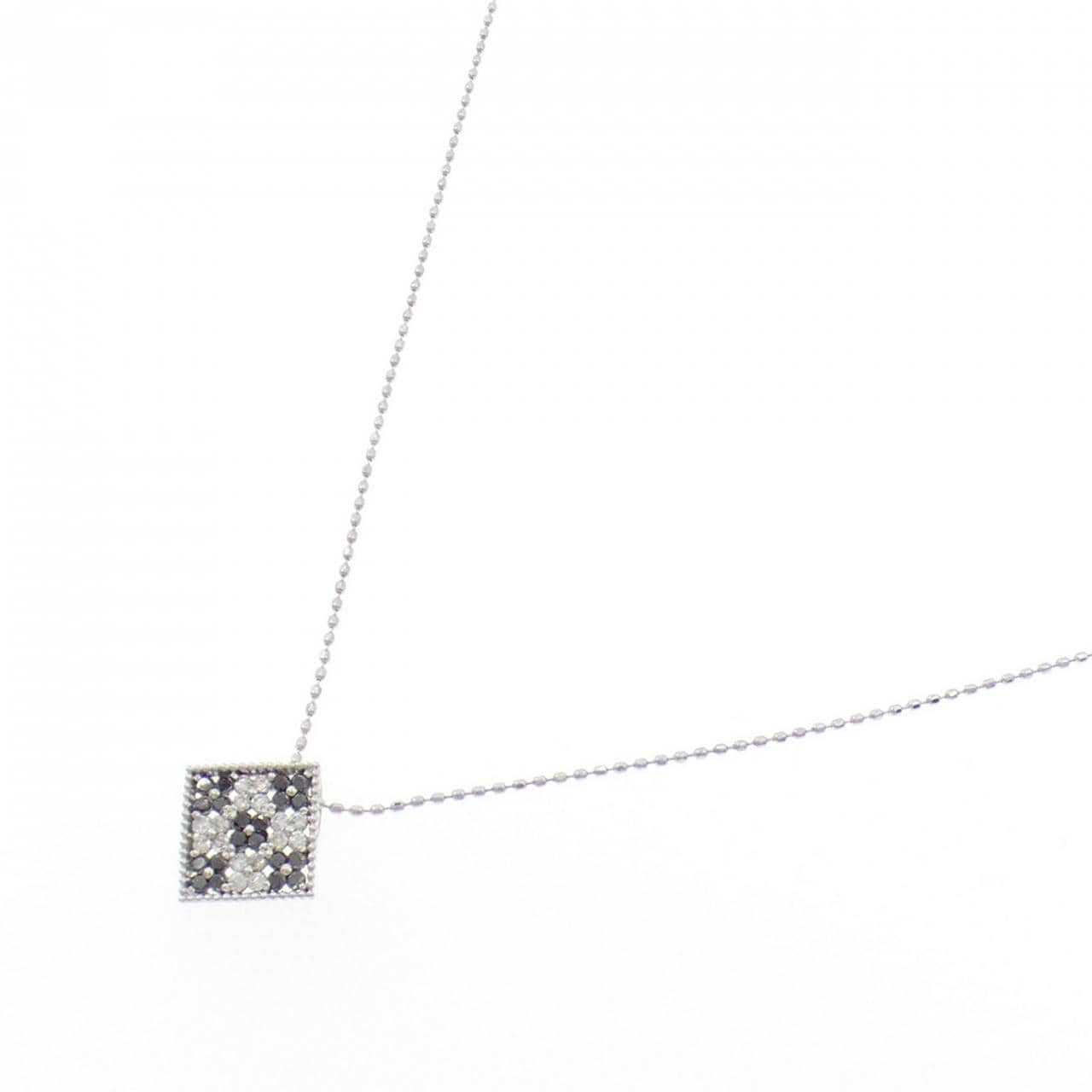 K18WG ダイヤモンド ネックレス 0.18CT