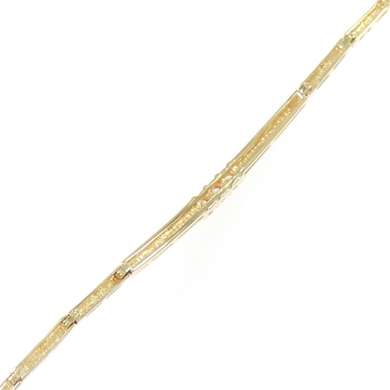 K18YG ダイヤモンド ブレスレット 0.16CT