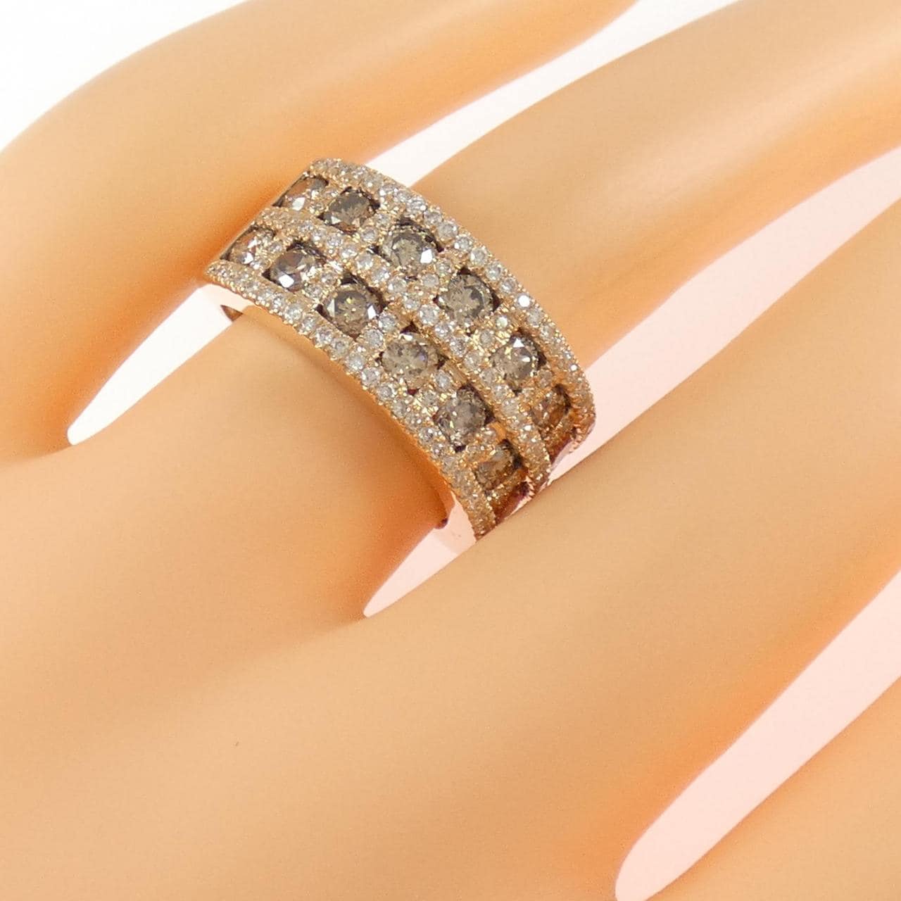 K18PG ダイヤモンド リング 1.90CT