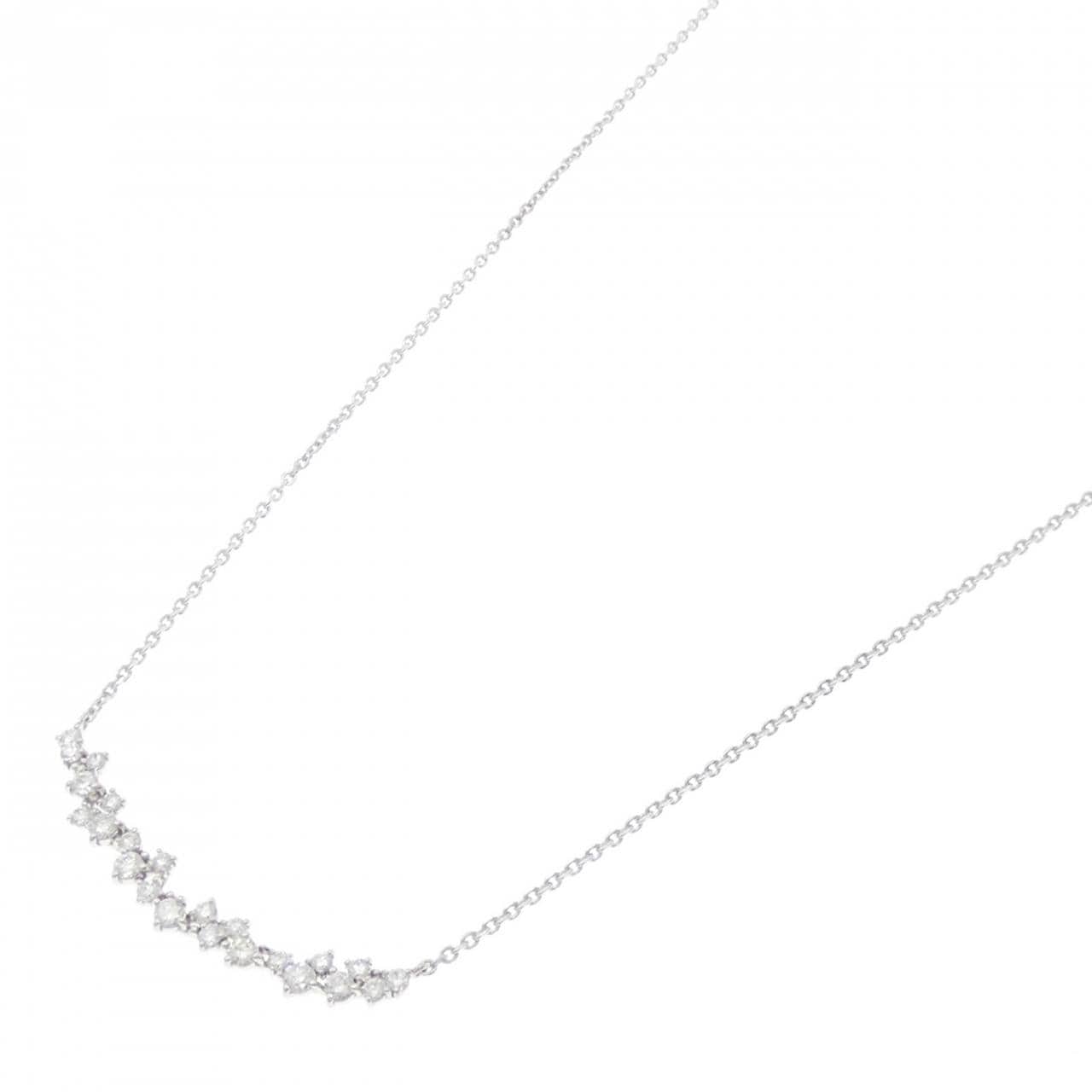 K18WG ダイヤモンド ネックレス 0.60CT