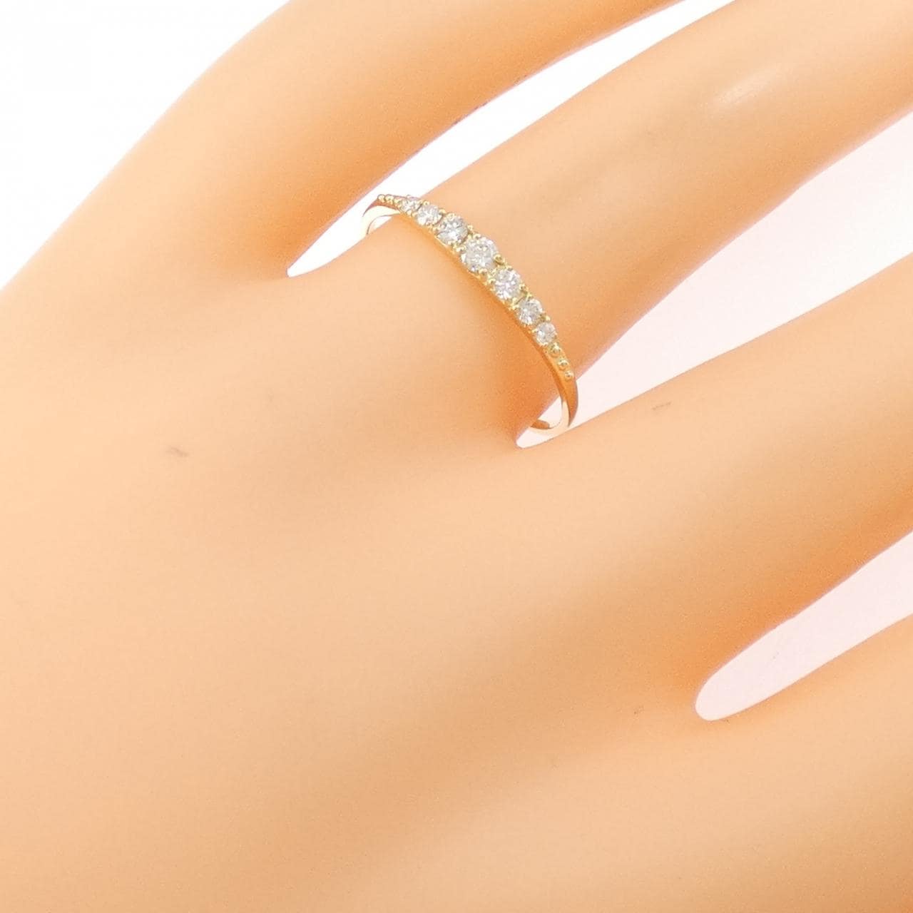 【リメイク】K18YG ダイヤモンド リング 0.15CT