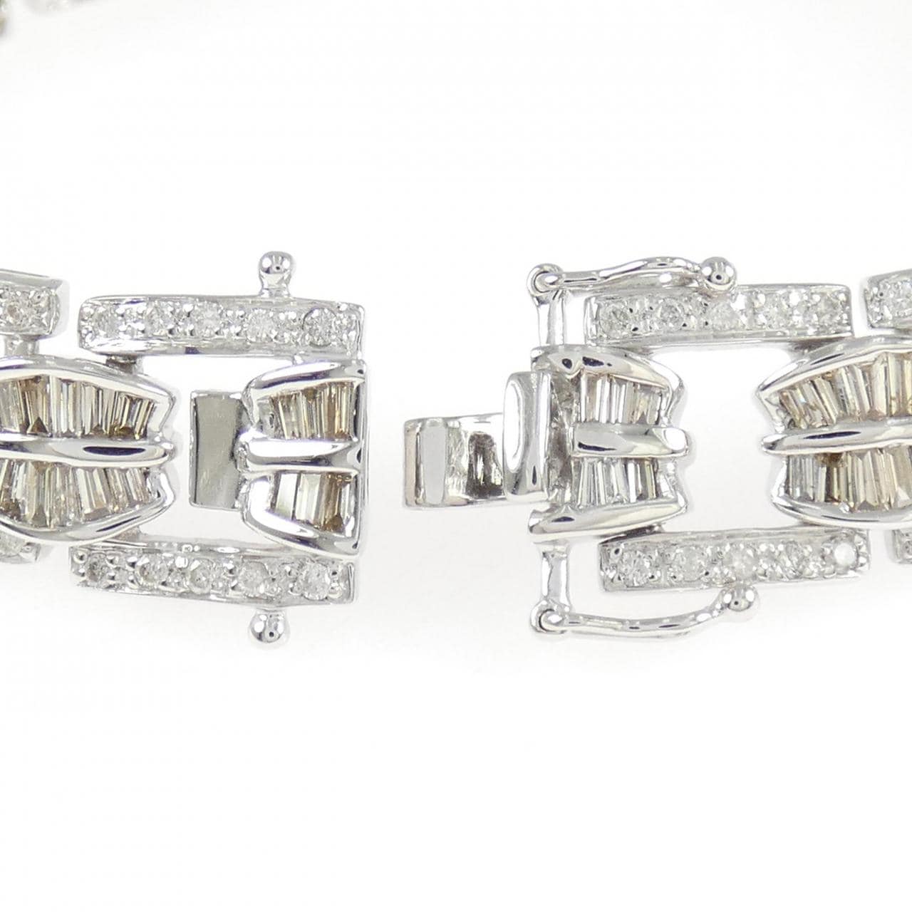K18WG ダイヤモンド ブレスレット 4.85CT
