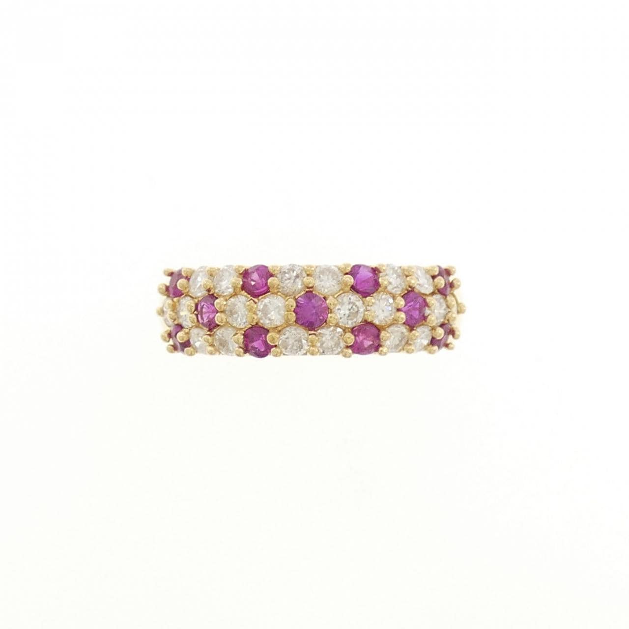 K18YG ruby ring 0.55CT