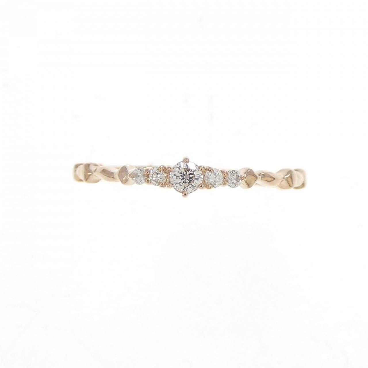 アガット ダイヤモンド リング 0.08CT