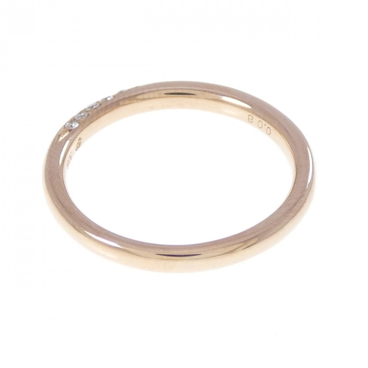 K18PG ダイヤモンド リング 0.08CT