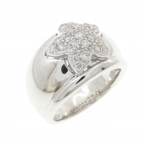 K18WG スター ダイヤモンド リング 0.52CT