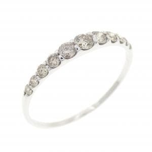 K18WG ダイヤモンド リング 0.30CT