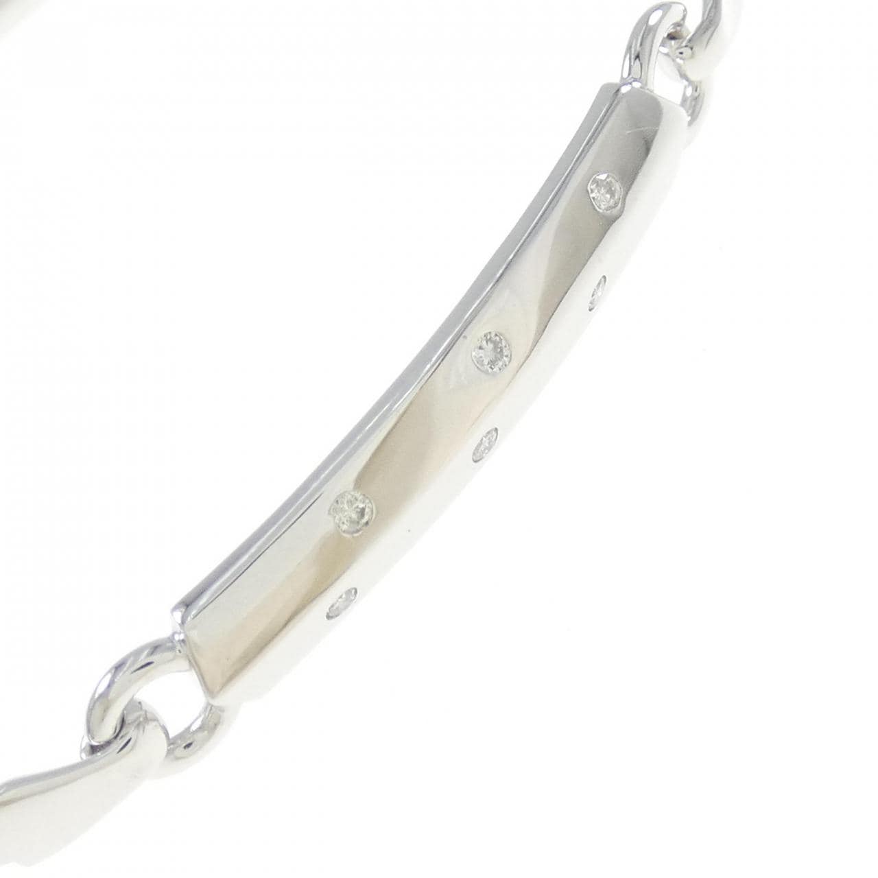 K18WG Diamond bangle 0.10CT