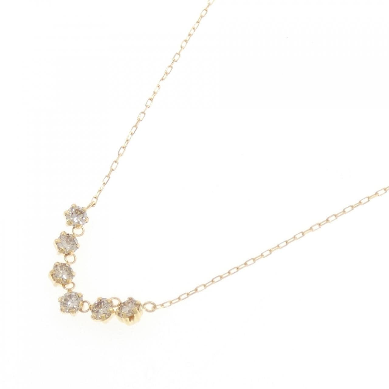 K18YG ダイヤモンド ネックレス 0.50CT