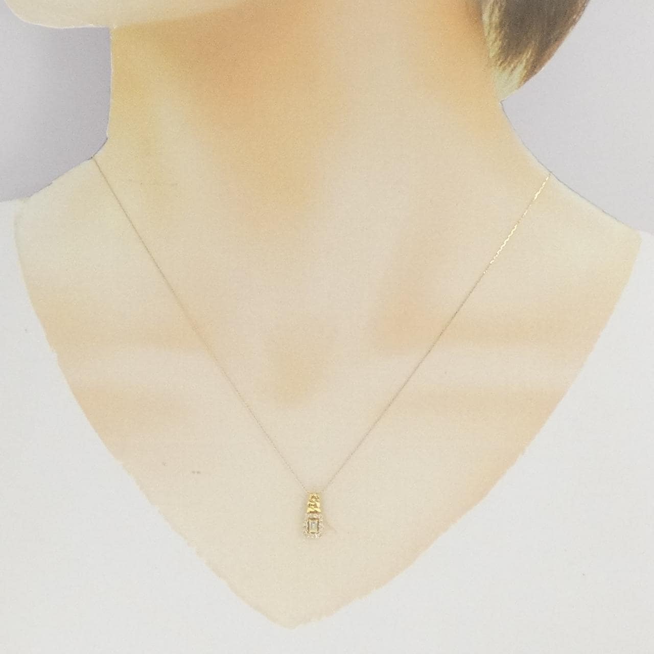 【新品】K18YG ダイヤモンド ネックレス 0.15CT