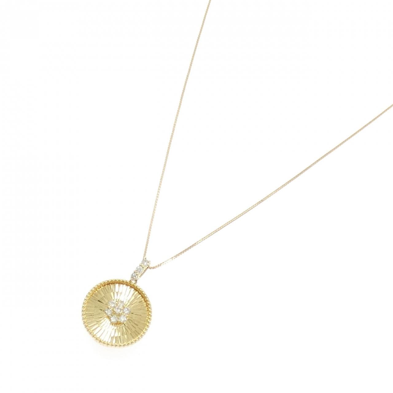 【新品】K18YG ダイヤモンド ネックレス 0.18CT