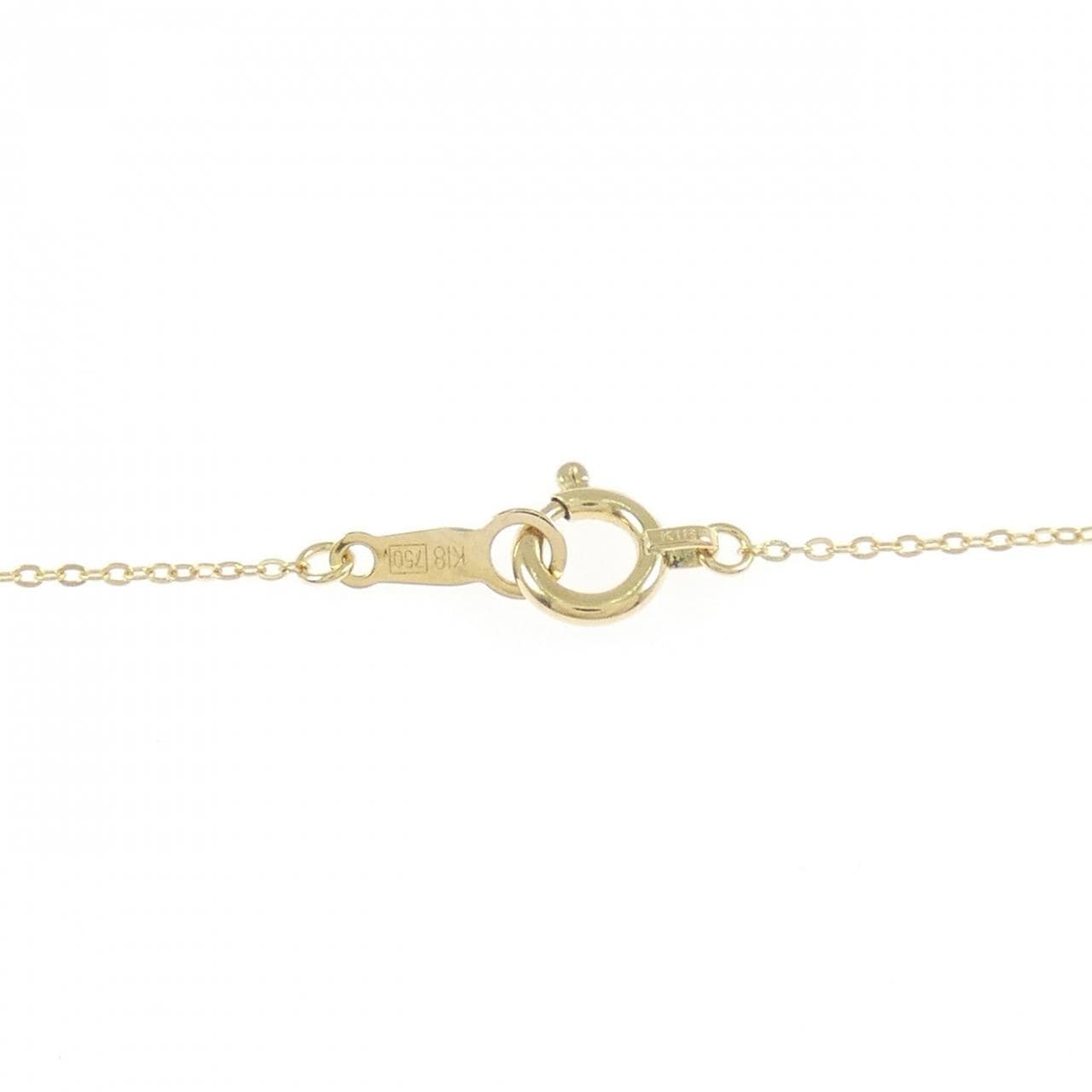 K18YG クロス ダイヤモンド ネックレス 0.1CT