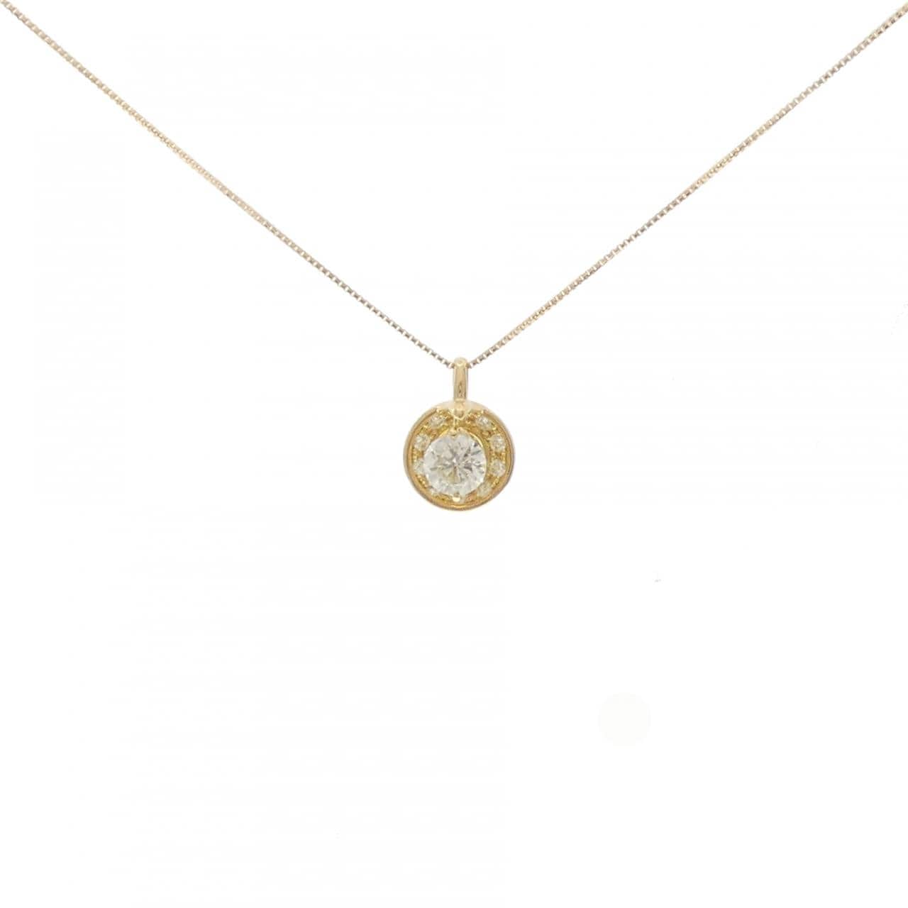 K18YG ダイヤモンド ネックレス 0.57CT