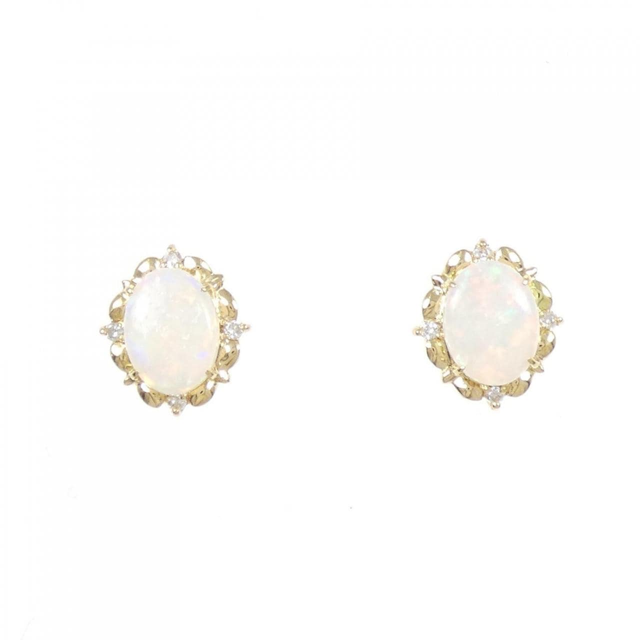 K18YG OPAL Earrings 1.25CT