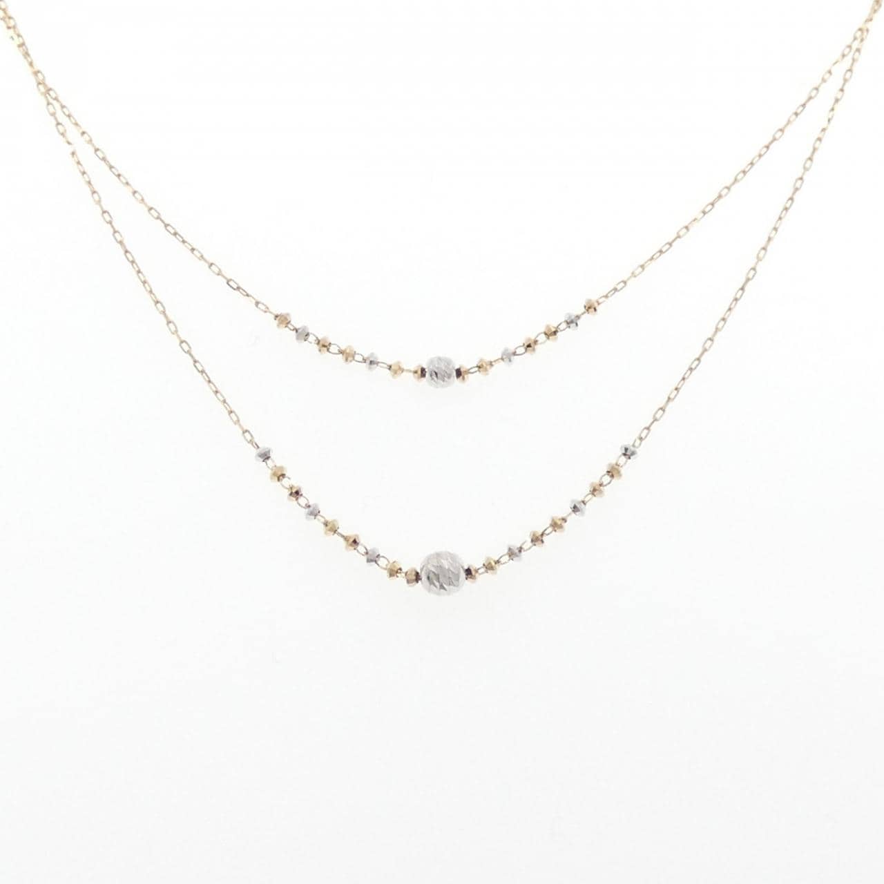 K18スリーカラー ネックレス