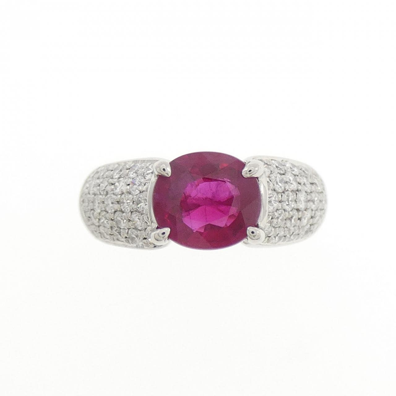 PT900 ルビー リング 2.02CT ビルマ産