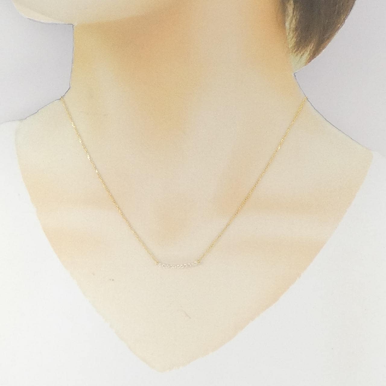K18YG ダイヤモンド ネックレス 0.15CT