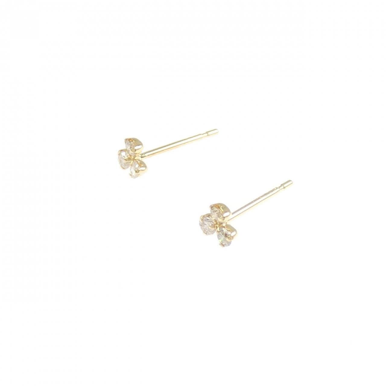 K18YG ダイヤモンド ピアス 0.10CT