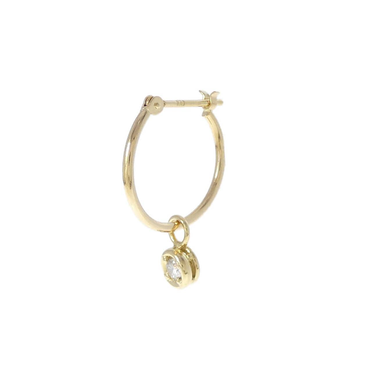 K18YG 2WAY ダイヤモンド ピアス 0.05CT 片耳