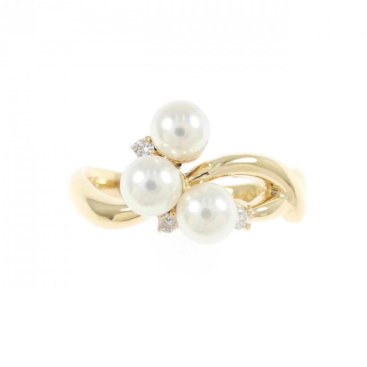 K18YG アコヤパール リング