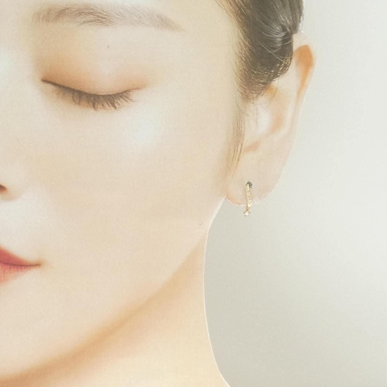 K18YG ダイヤモンド ピアス