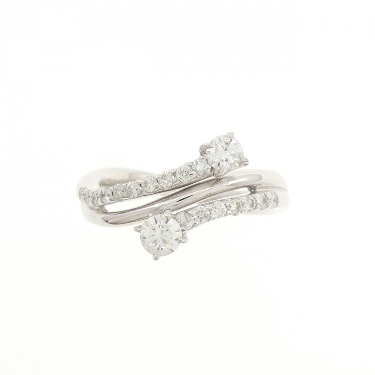 K18WG ダイヤモンド リング 0.50CT