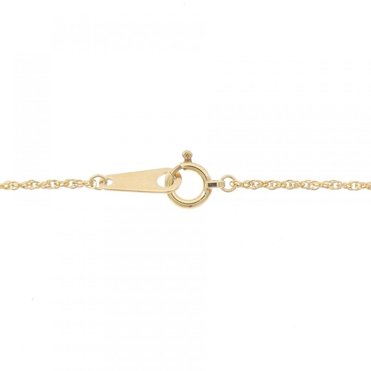 K18YG ハート ダイヤモンド ネックレス 0.13CT