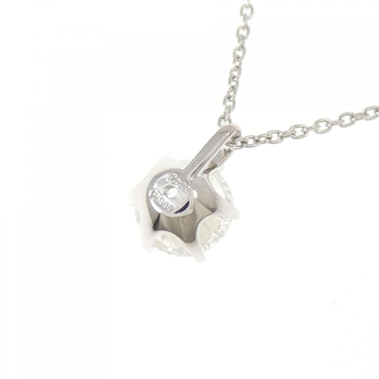 【リメイク】PT900/PT850 ダイヤモンド ネックレス 1.026CT I I1 Good