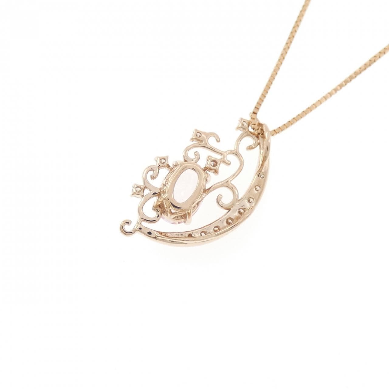 K18PG モルガナイト ネックレス 0.58CT