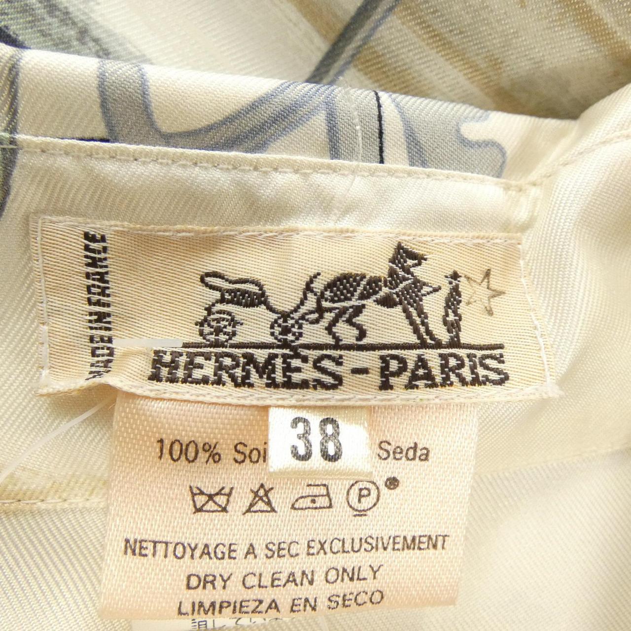 【ヴィンテージ】エルメス HERMES LES BOLIDES ツイルレーヌ. シャツ