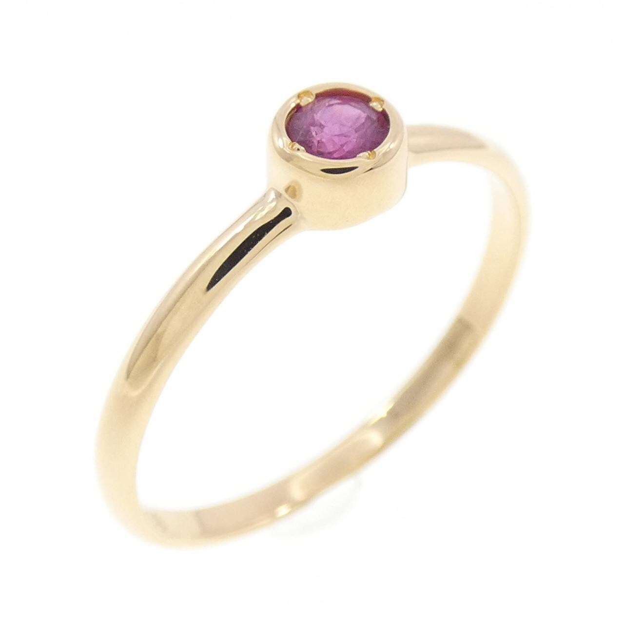 K18YG ルビー リング