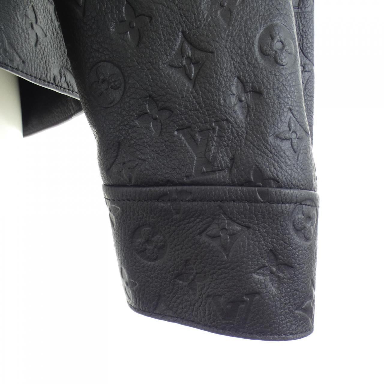 LOUIS VUITTON Vuitton Monogram Embossed Utility Jacket HIL46EQXS Leather Jacket