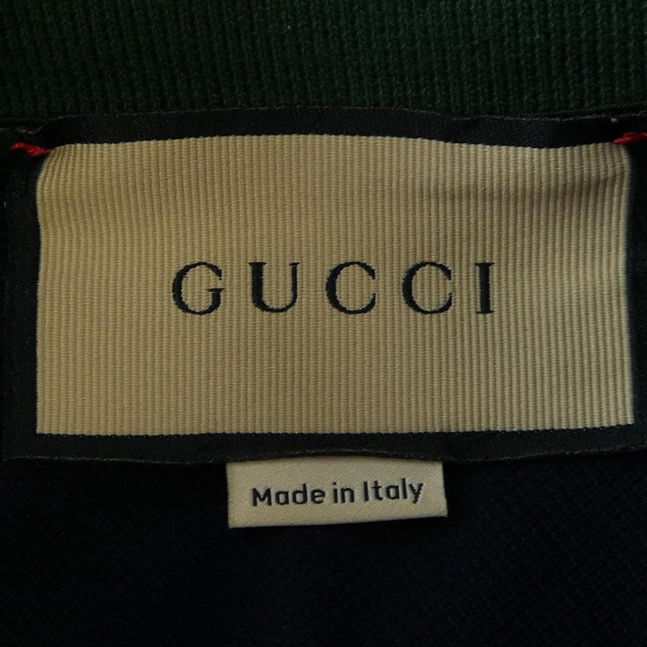 グッチ GUCCI ウェブ ストライプ カラー(襟)付き コットンピケ ポロシャツ 701735 XJELJ ポロシャツ