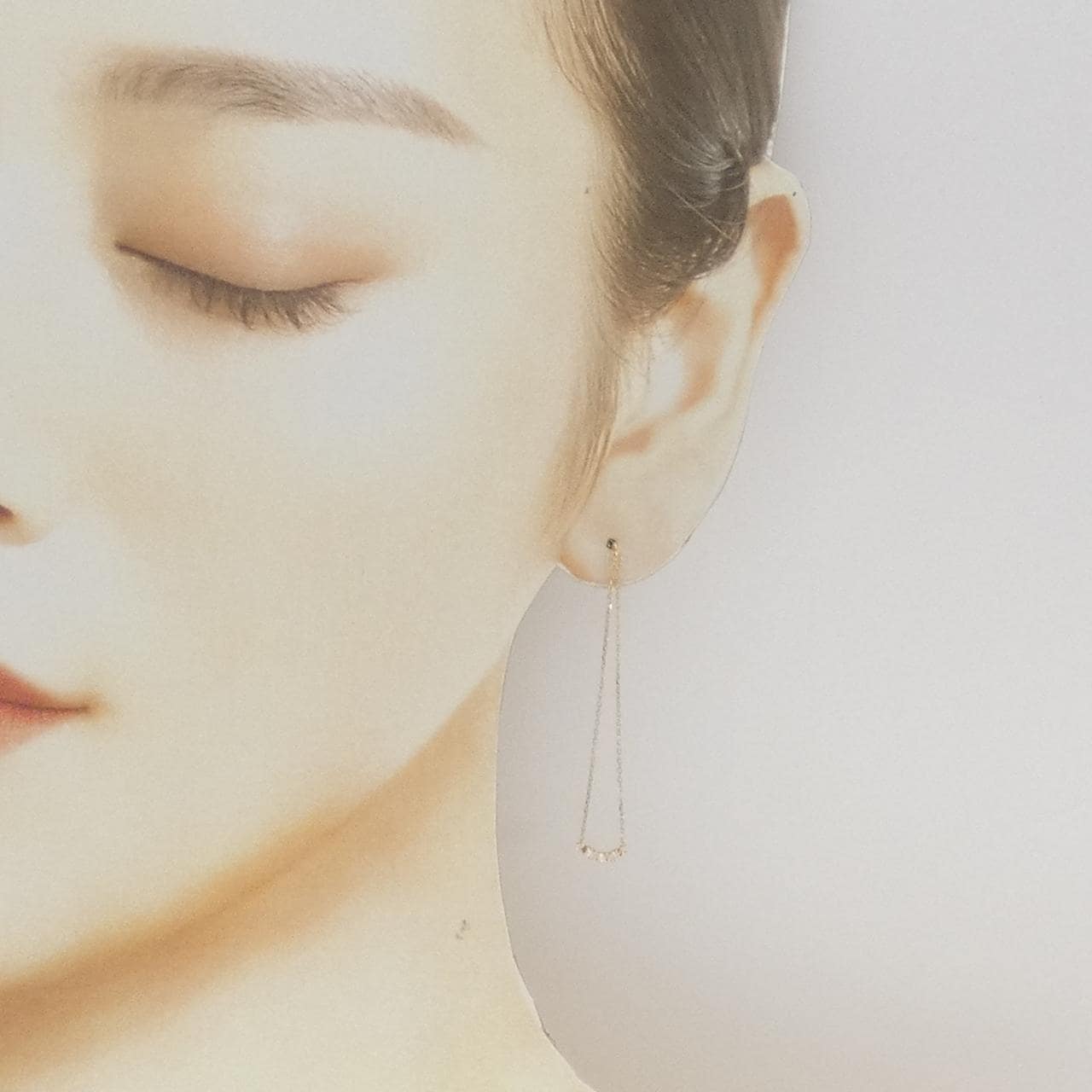 4゜C ダイヤモンド ピアス