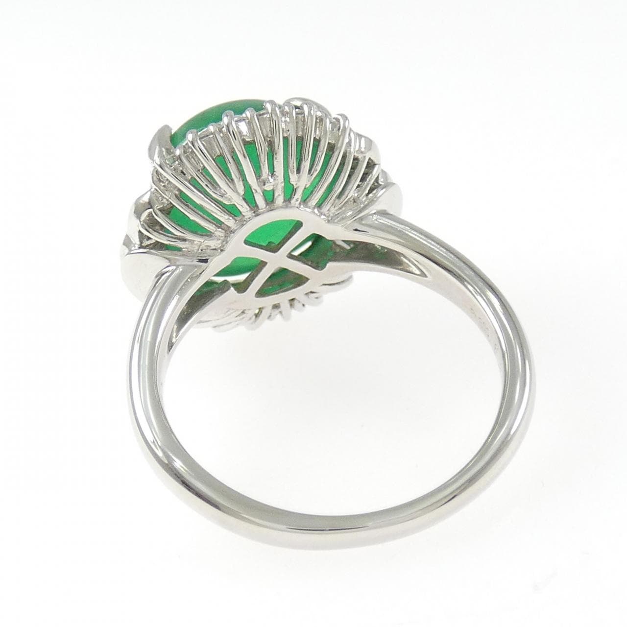 PT900 エメラルド リング 6.88CT