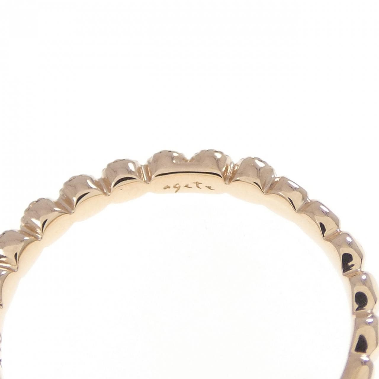 アガット ダイヤモンド リング 0.09CT