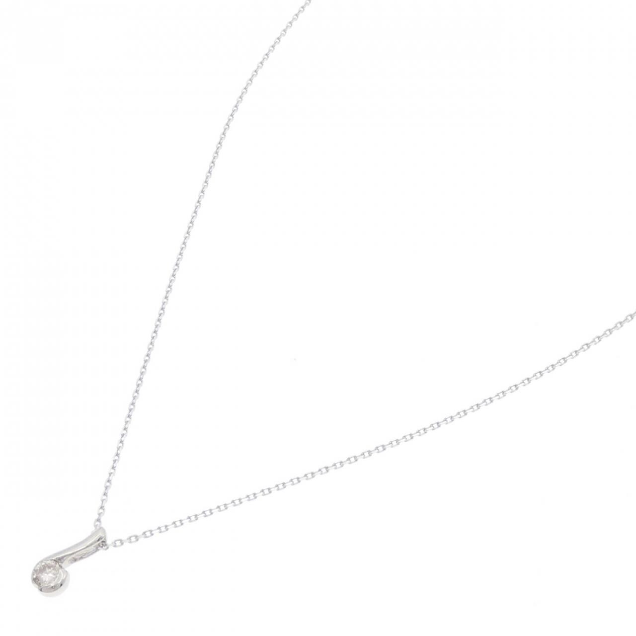 PT900/K18WG ダイヤモンド ネックレス 0.15CT