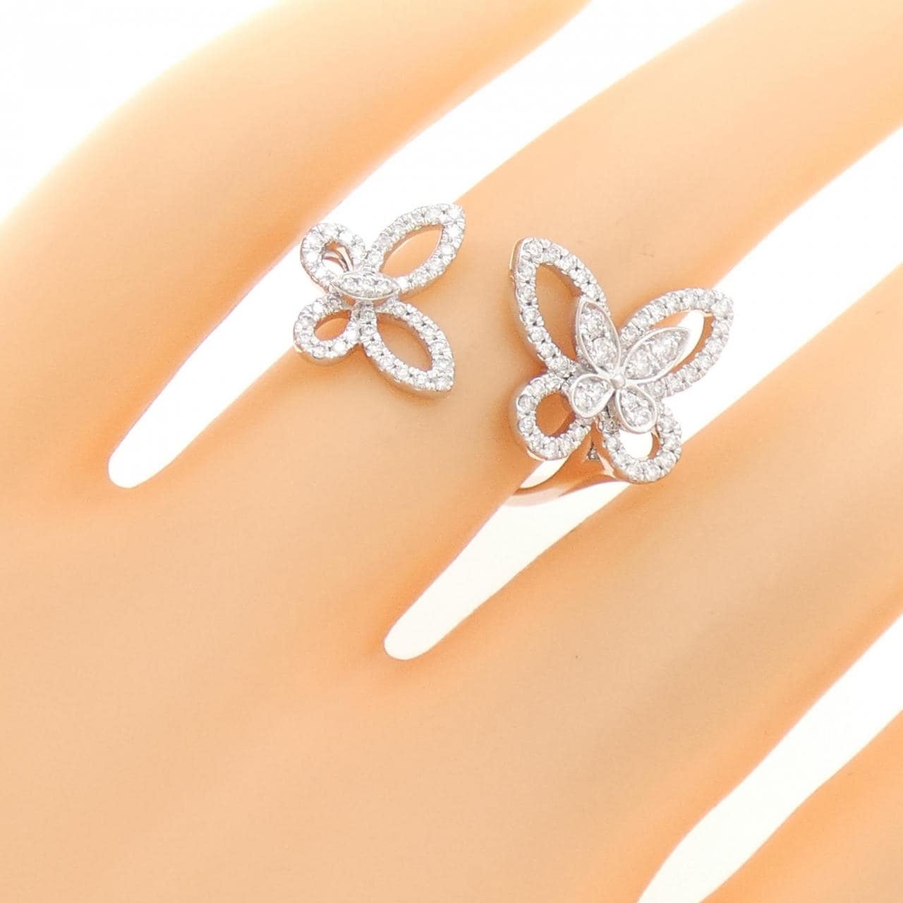 Graff Double Butterfly Silhouette Ring