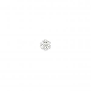 K18WG ダイヤモンド ピアス 0.12CT 片耳