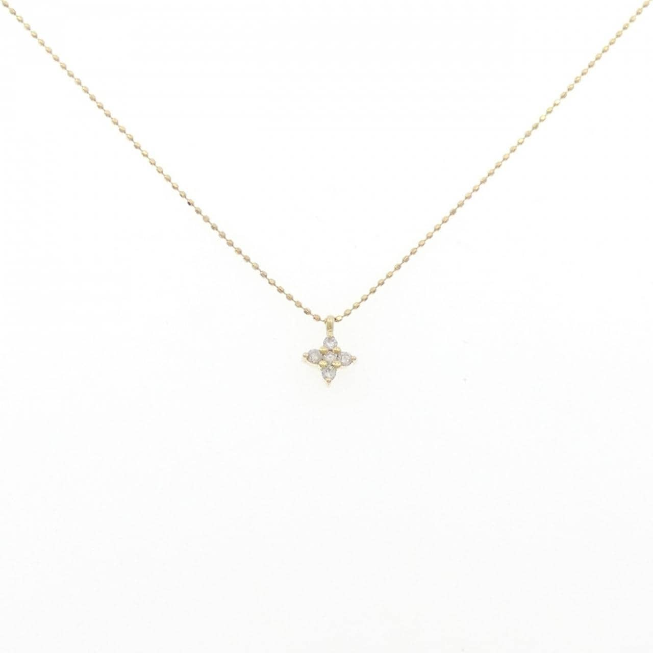 K18YG ダイヤモンド ネックレス 0.1CT