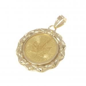 K18YG(枠) コイン ペンダント
