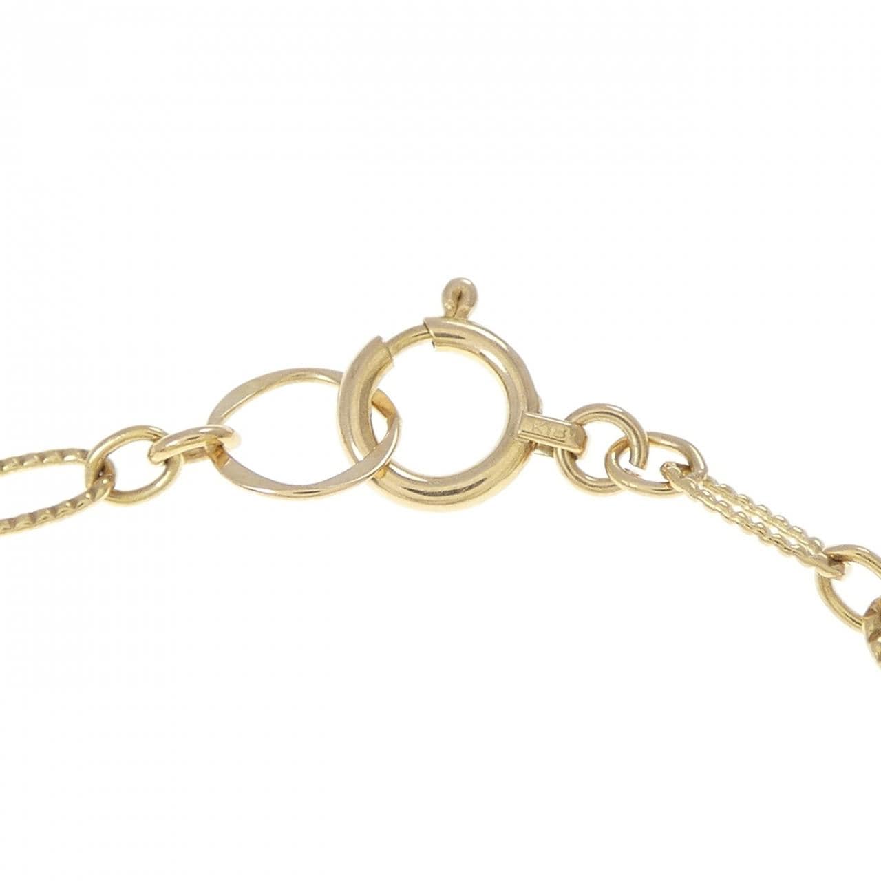 K18YG イニシャルK ブレスレット