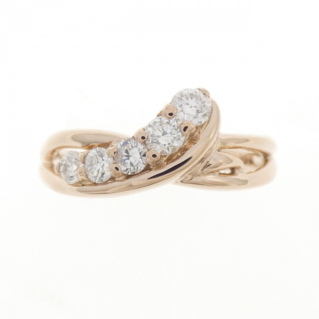 K18PG ダイヤモンド リング 0.40CT