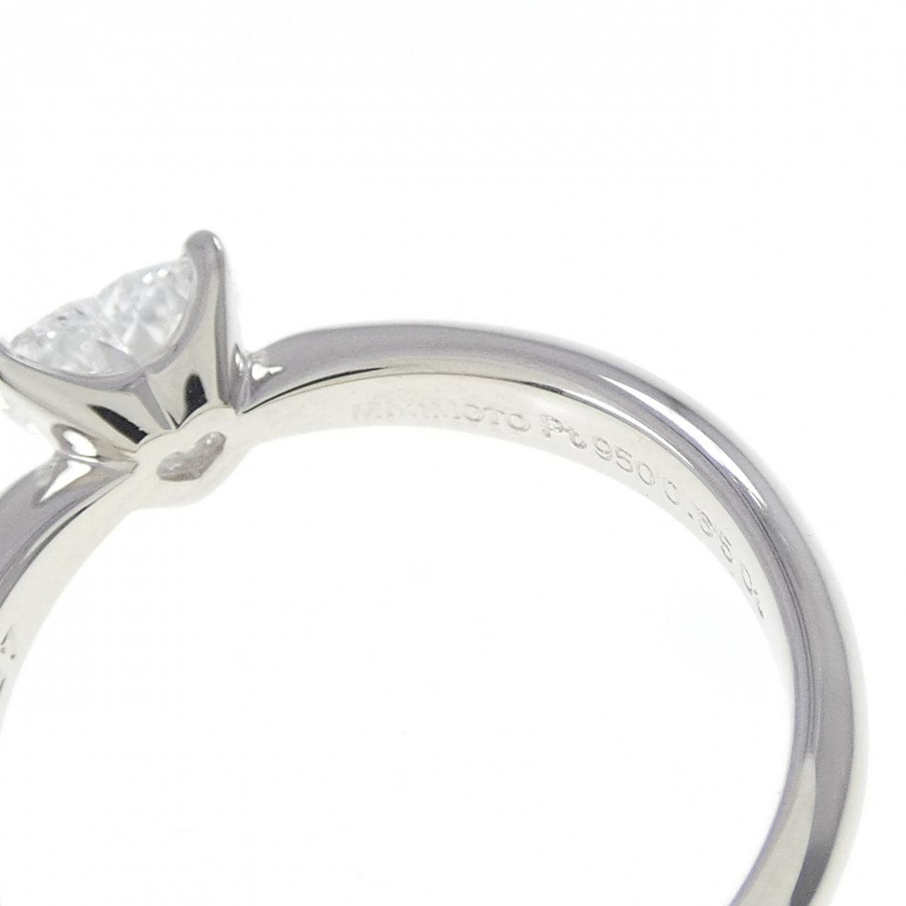 ミキモト ハート ダイヤモンド リング 0.65CT