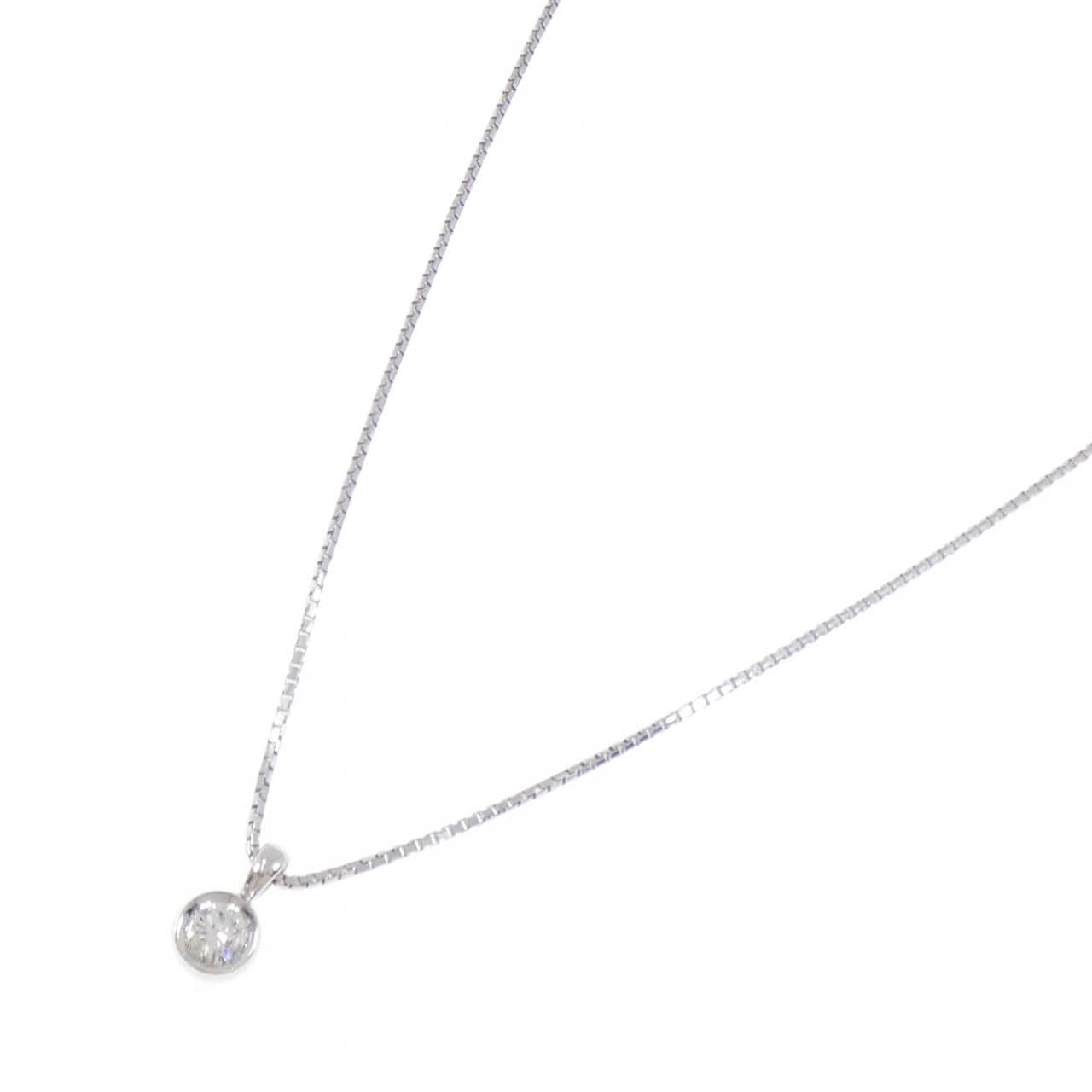 PT900/PT850 ソリティア ダイヤモンド ネックレス 0.341CT