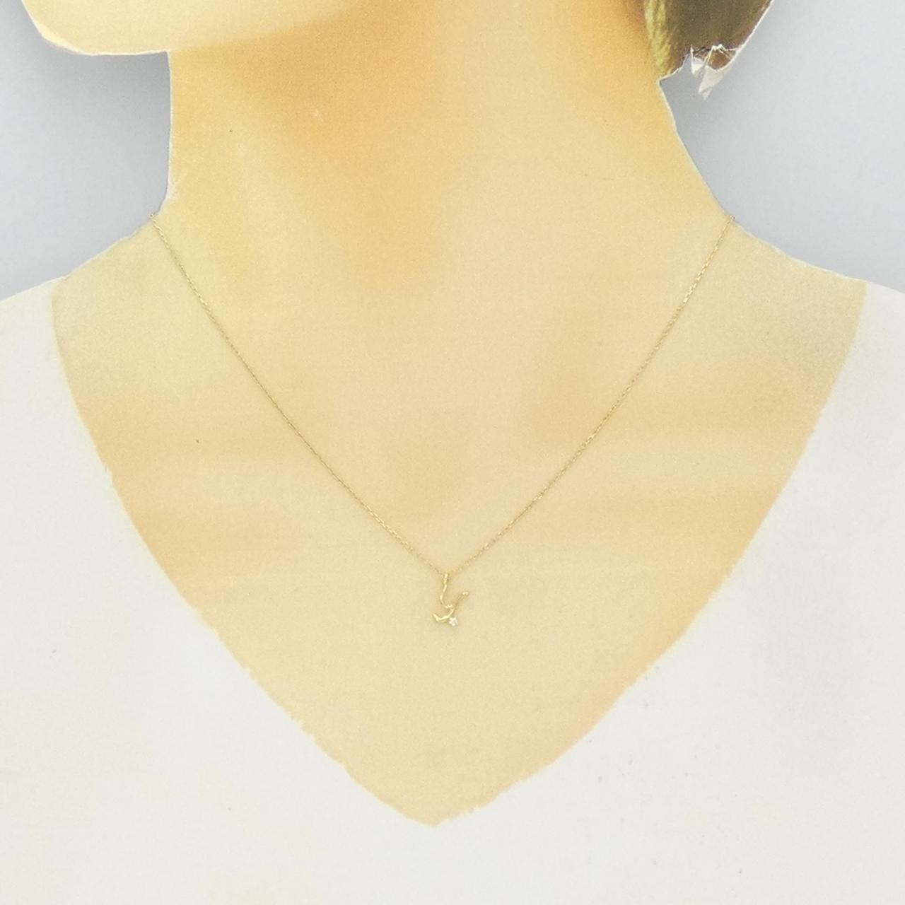 ポンテヴェキオ イニシャル ネックレス 0.01CT